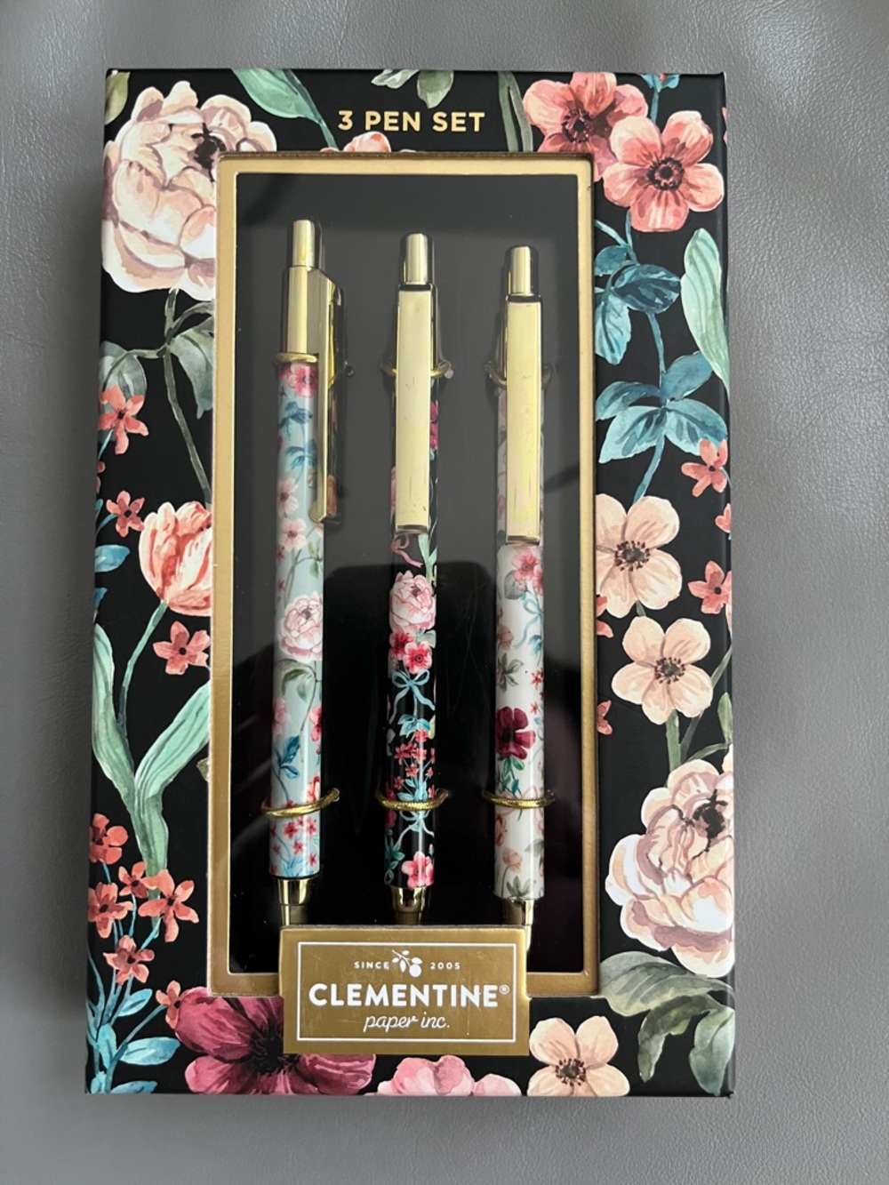 NEW Clementine Multi-Color Floral Pen Set #920029